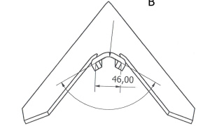 Лапа КУЛЬТИВАТОРА BOURGAULT / Л-01.532 / 200-PWV-1208